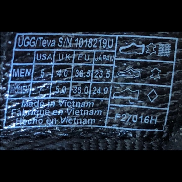 RARE! UGG/Teva Black Collaboration Hybrid Shoe Sandals Size 7 - Picture 12 of 12